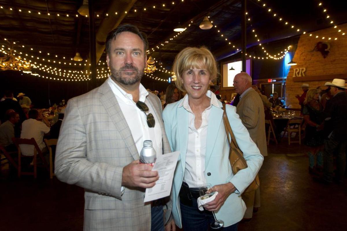 Billy Bob’s manager Concho Minick and employee Angie Spanos attend a gala in July 2016.