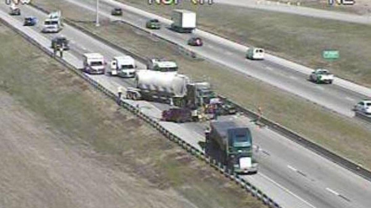 One person was killed Monday morning and four other people were seriously injured in a wreck on Interstate 35W in north Fort Worth, officials said. The southbound lanes of the highway near Heritage Trace Parkway were closed for more than three hours as authorities investigated the crash.