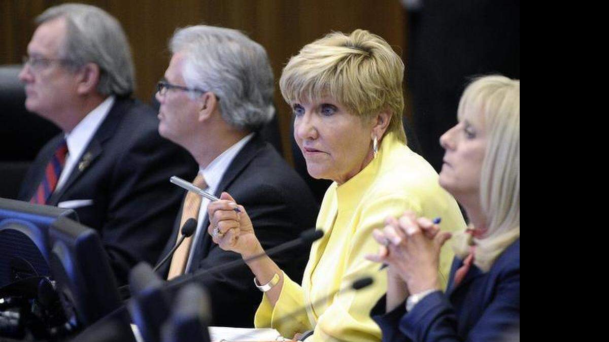 Fort Worth Mayor Betsy Price, shown here during a city council meeting in February, says the new Justice Department initiative aimed at building trust in the community, is not a federalization of the police department.