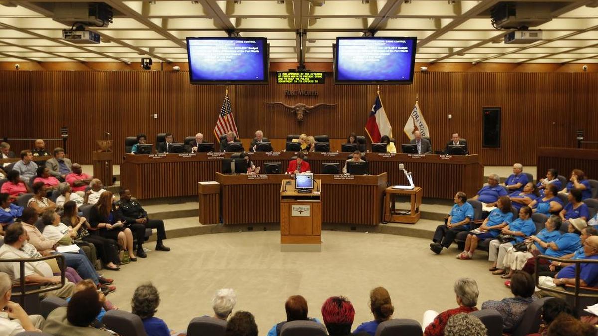 The Fort Worth City Council meets Sept. 13.