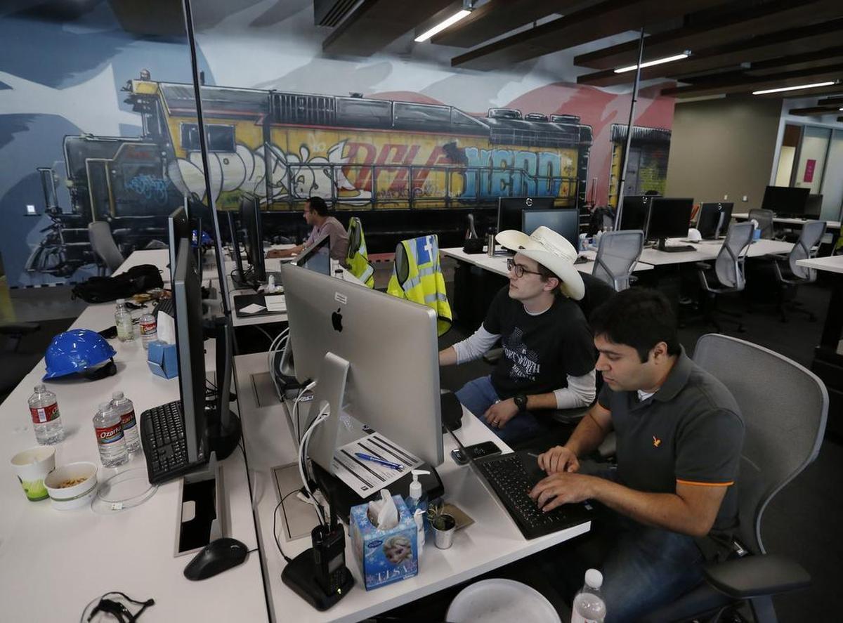 A view of the administration offices at the Data Center.