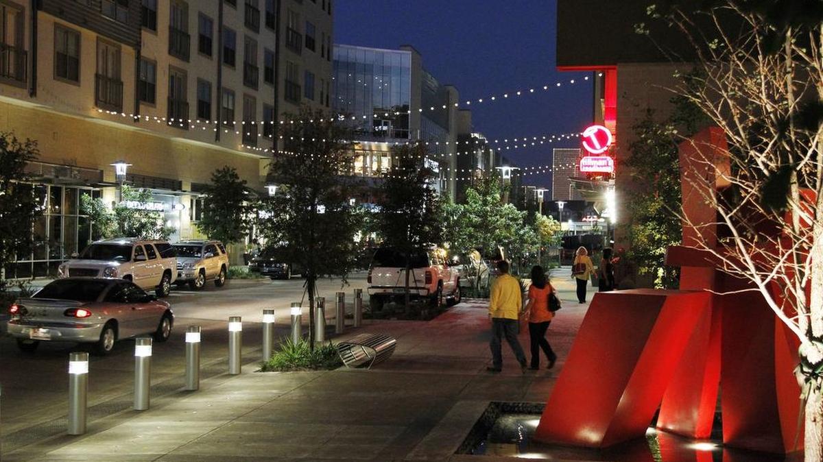 The West 7th Street scene along Crockett Street, shown in 2010.