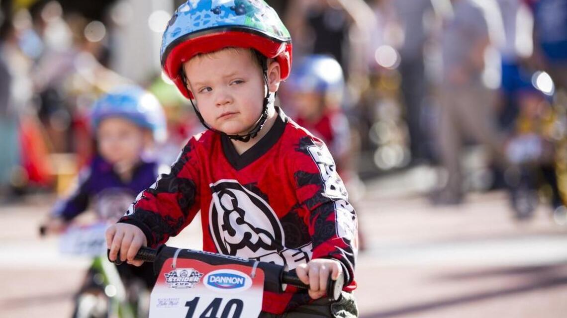 No pedals? No problem. Tiny cyclists race around downtown Fort Worth