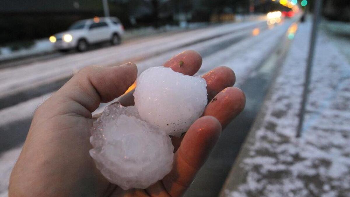 Hail of up to one inch in size is possible for parts of Tarrant County on Tuesday.