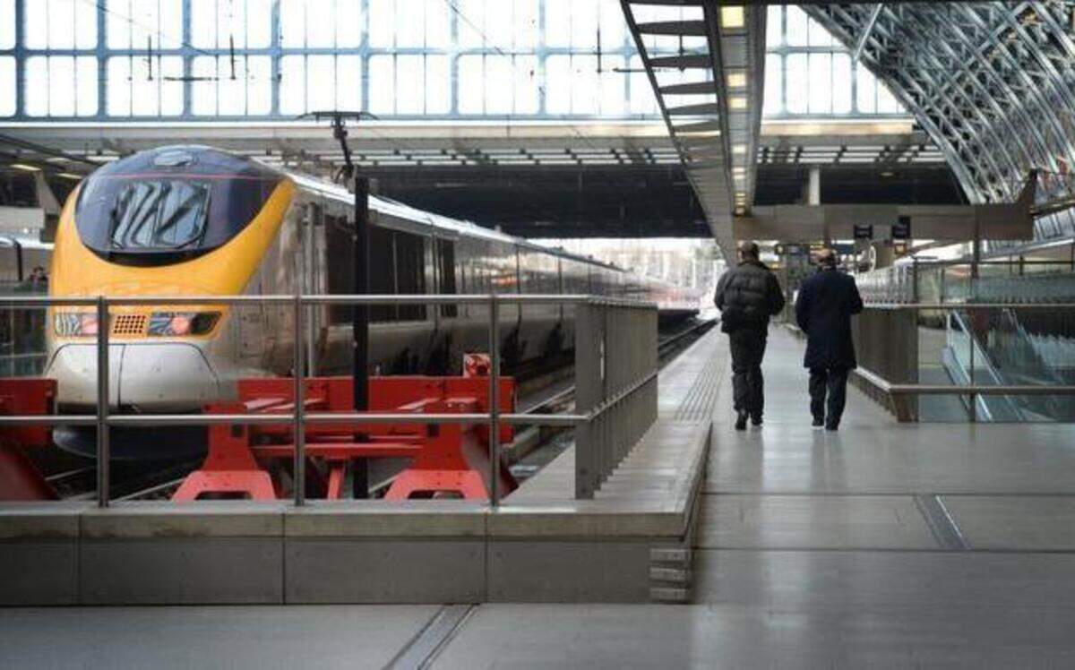 
A Eurostar train at St. Pancras Station in London on Jan. 17, 2015. The French company that operates Eurostar, SNCF, has a North American division that is exploring a possible involvement in Texas high-speed rail. 
