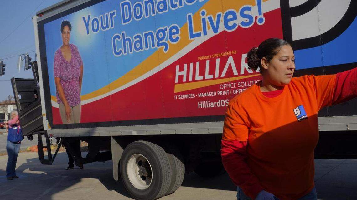 Gina Casteal is a Goodwill success story. With the agency's help, she went from destitute to working truck driver. We followed a Goodwill donation on its journey from drop-off to its resale, hauled by a Goodwill truck with Gina's picture on the side.