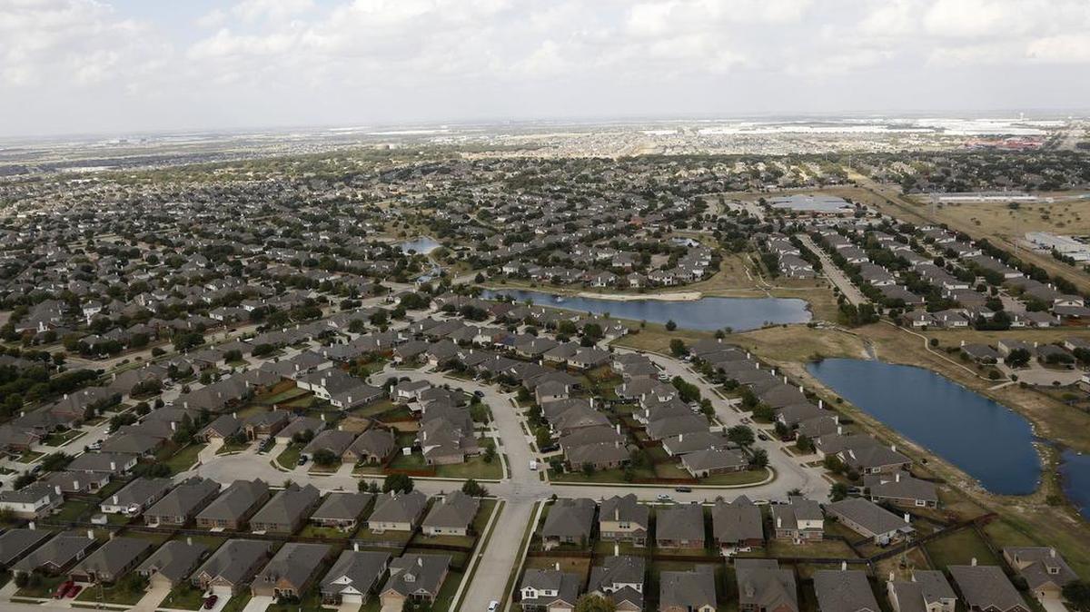 Single family housing near Alliance Town Center is part of the intense growth being experienced in far north Fort Worth, contributing to slower police response times.