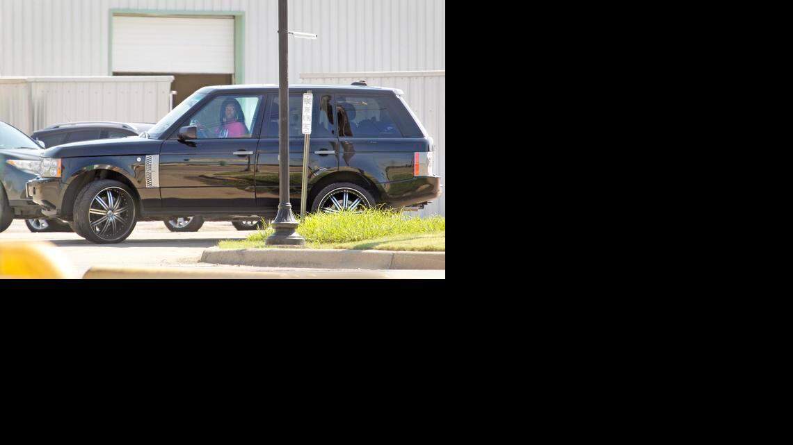 
Rachel Hardy-Johnson was seen in a Range Rover last year, driving away from the Johnson Family Mortuary.
