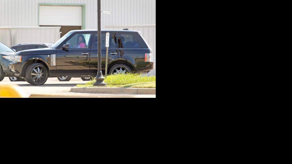 
Rachel Hardy-Johnson was seen in a Range Rover last year, driving away from the Johnson Family Mortuary.
