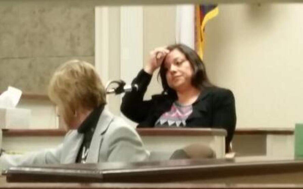 
Anita Armandariz, defendant Gabriel Armandariz’s sister, testified for the prosecution at her brother’s capital murder trial on Tuesday, Feb. 17, 2015, in Fort Worth. The trial was moved from Young County on a change of venue.
