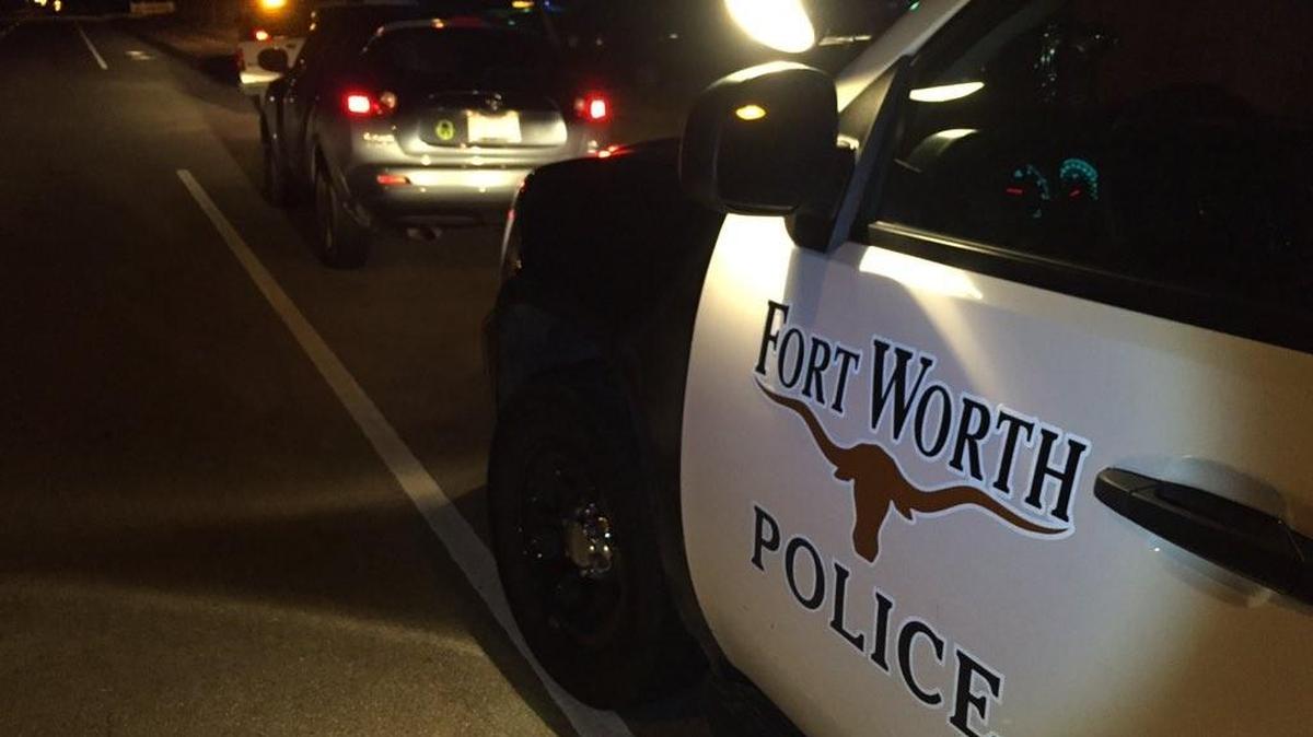 Fort Worth police on scene of fatal shooting in the 3700 block of Bee Tree Tuesday night.