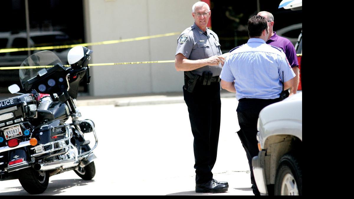 
Weatherford police investigate an officer-involved shooting Tuesday.
