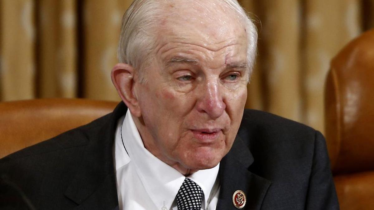 Rep. Sam Johnson, R-Plano, speaks on Capitol Hill in Washington. Johnson is critical of President Donald Trump for failing to nominate a commissioner for the Social Security Administration.
