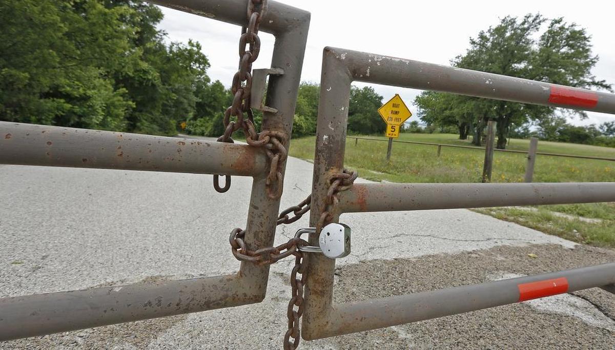 Parks and campgrounds at Lake Benbrook remained open Saturday, but that could change if the federal government shutdown drags on.