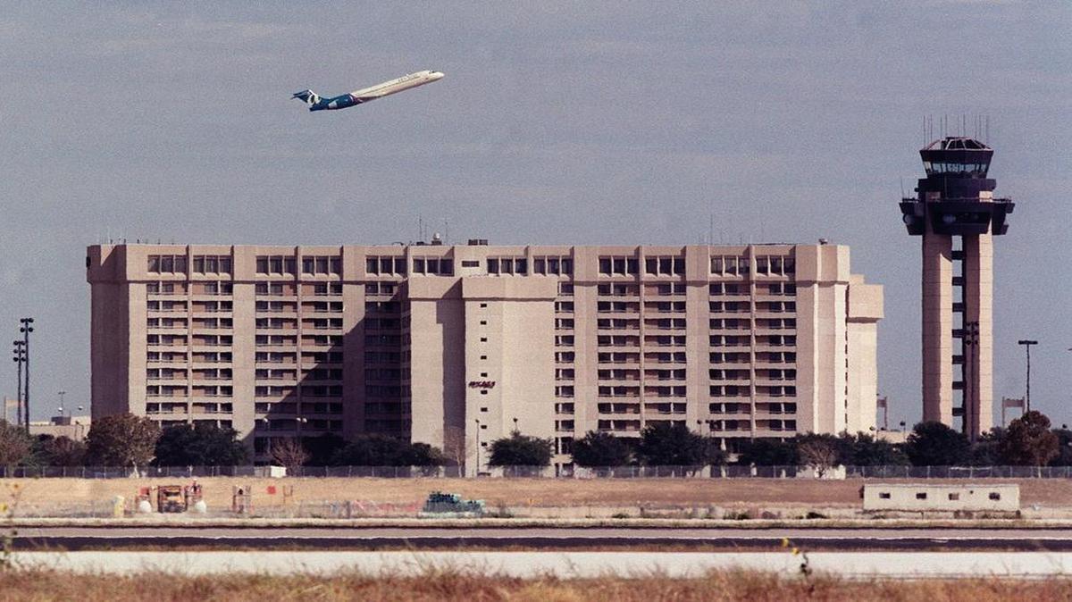 The DFW Hyatt Regency West hotel tower at DFW International Airport. The airport is planning on adding a fourth Hyatt hotel, this one at the airport's south entrance.