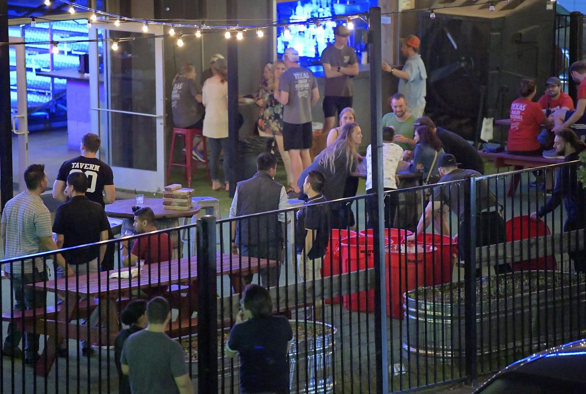 The Varsity Tavern in Fort Worth during a recent night.