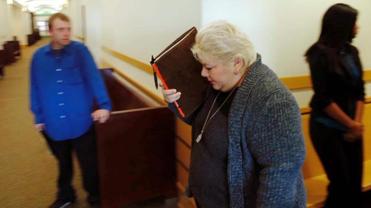 Patricia A. Flores arrives to her medical neglict murder trial at the Tim Curry Justice Center on Wednesday.