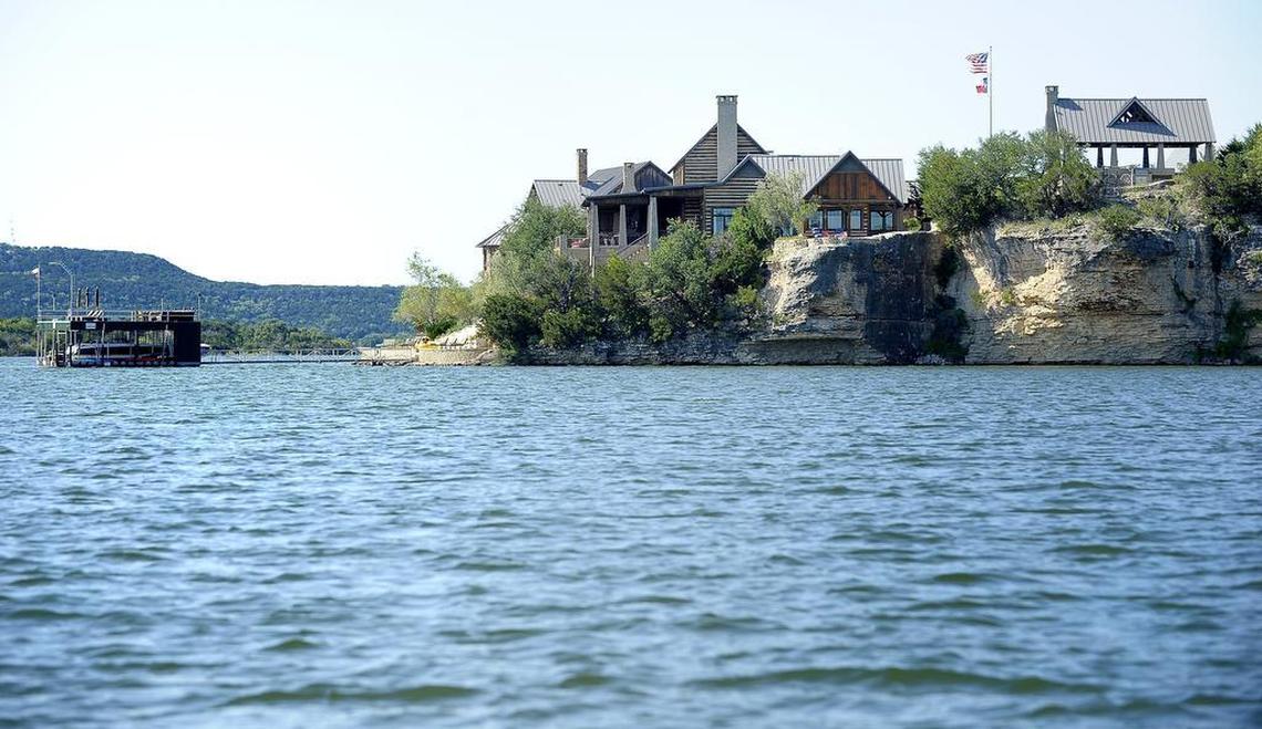 This 9,052-square-foot house, which was built before the fires, is listed $7 million on Possum Kingdom lake.