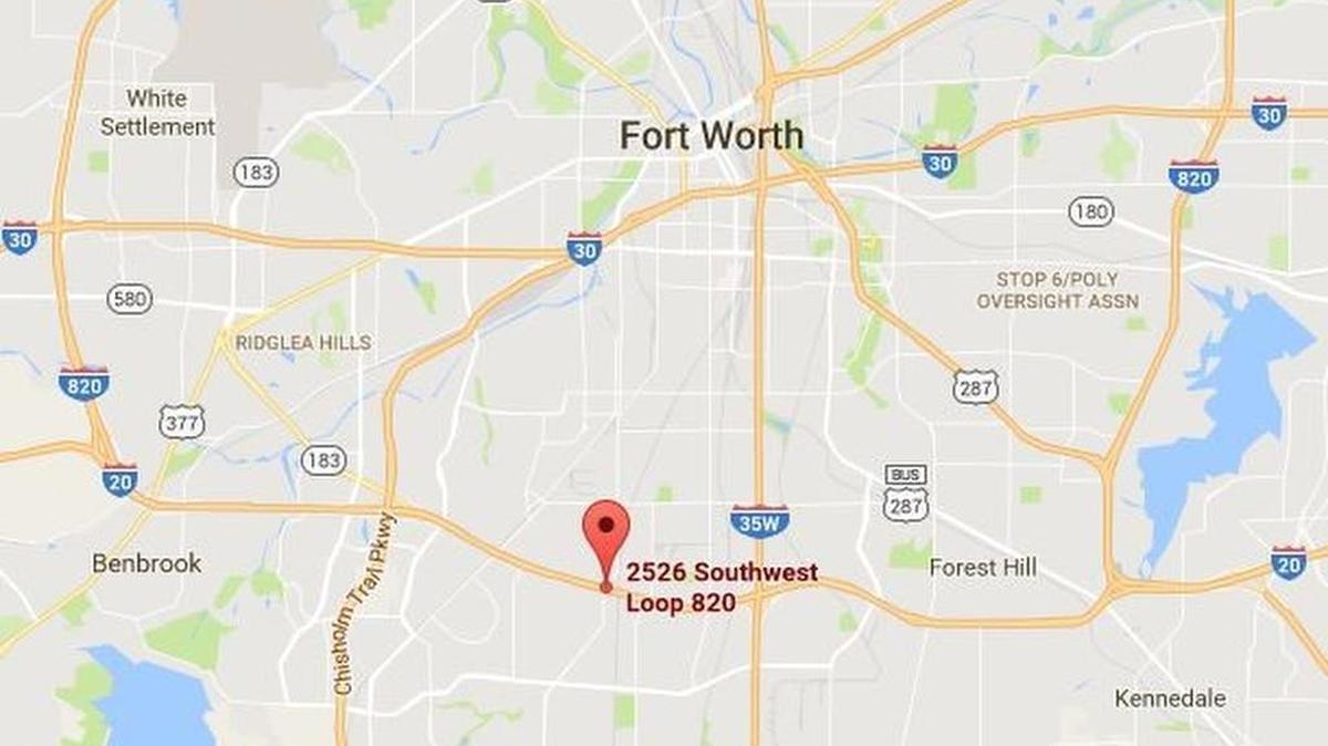 A panhandler barricaded himself in the bathroom of a Shell station on Southwest Loop 820 for about two hours Sunday.