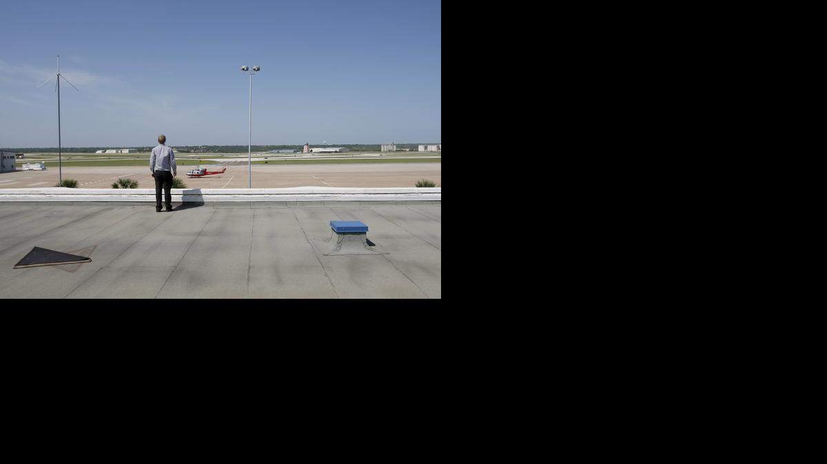 
Airport supervisor Serge Walczak shows Meacham International Airport in Fort Worth from the roof on Thursday, June 20, 2013.

