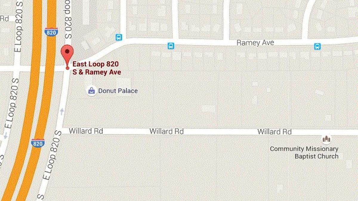 A passenger in a pickup died after he was ejected onto the northbound lanes of East Loop 820 Sunday.