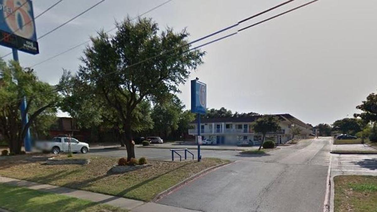The Motel 6 in south Fort Worth where a woman was shot and killed Wednesday.