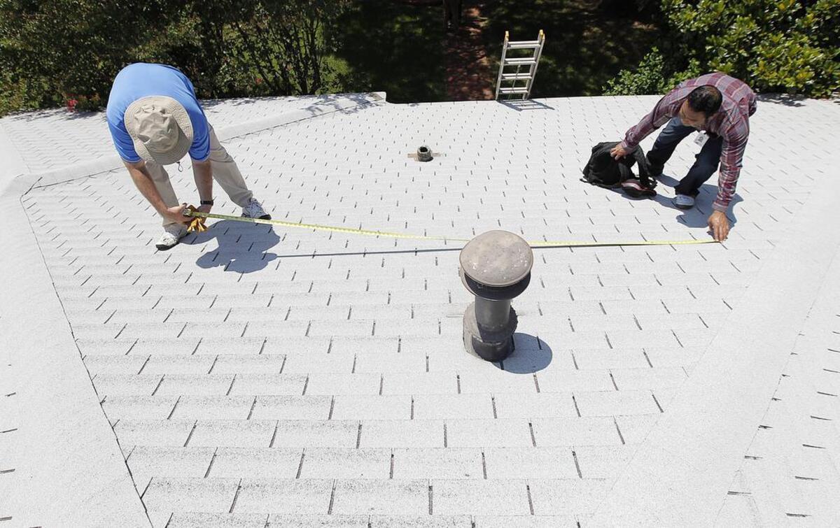 Have an insurance adjuster check your roof before taking estimates.