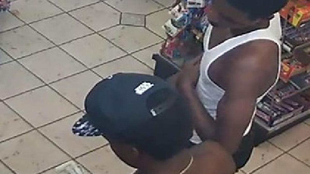 Two of the three men sought in the robbery of a Kia Forte in south Fort Worth last month.