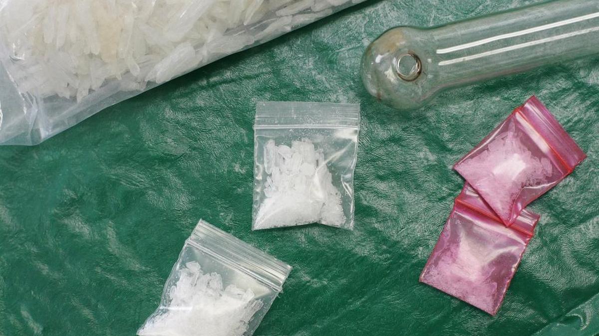 Two pounds of ice methamphetamine that was seized in Tarrant County