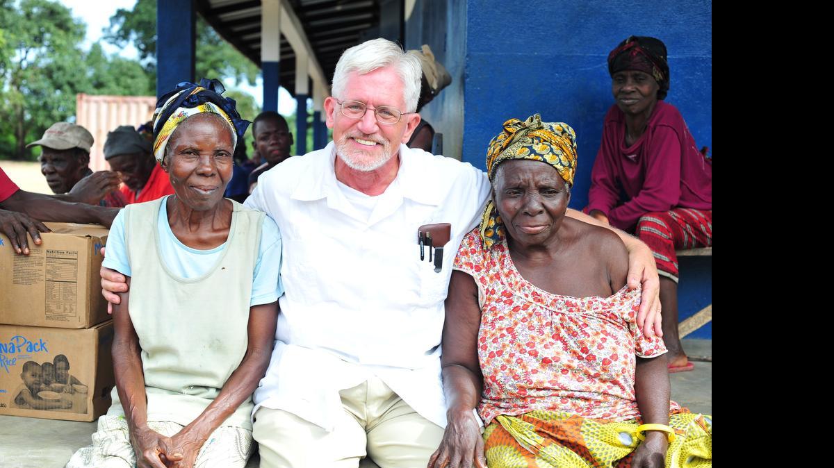 
Andy Perkins is shown here in Liberia.
