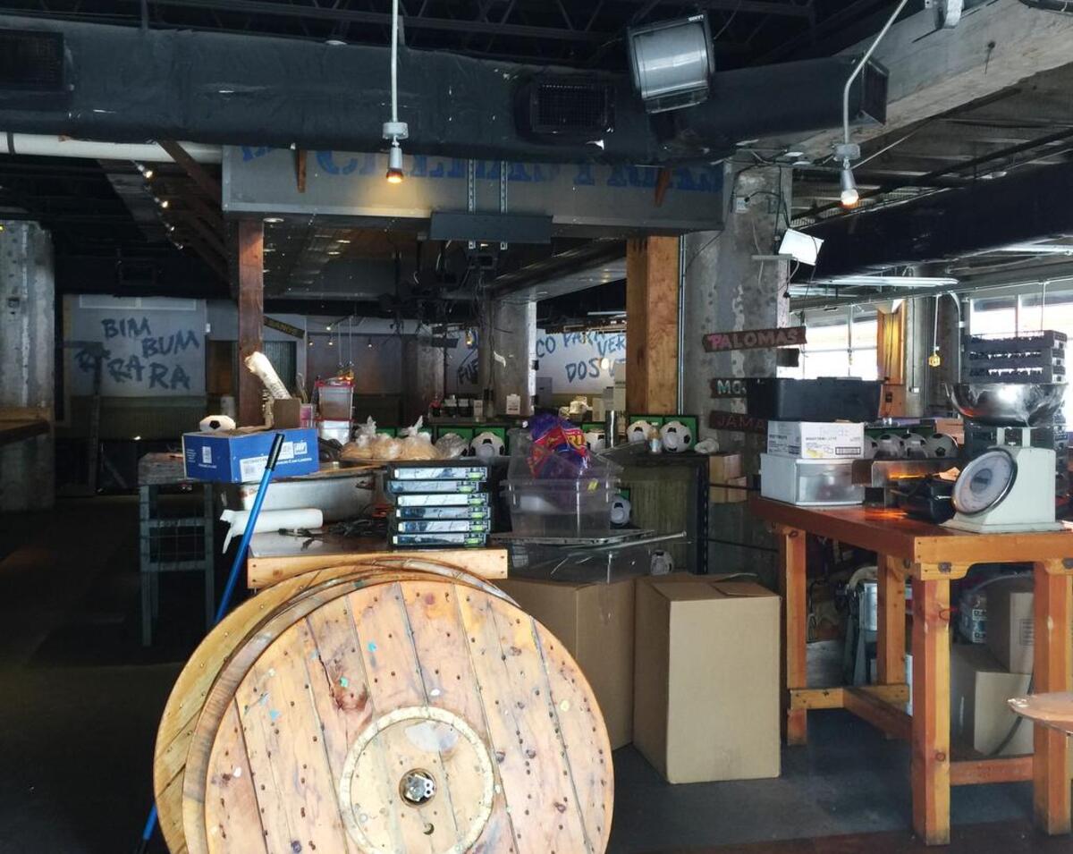 Furnishings are being removed from the former Ojos Locos sports bar and restaurant Tuesdday (Sept. 26, 2017) in downtown Fort Worth. A two-story CVS Pharmacy is planned for that location.