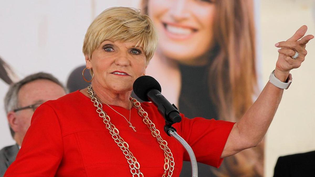 Fort Worth mayor Betsy Price speaks during a ground breaking ceremony for Tanger Outlets near TMS in Fort Worth on Oct. 6, 2016.