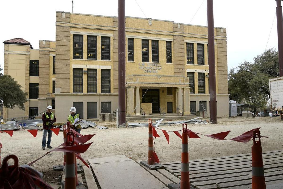 The historic I.M. Terrell building is part of the new Academy for STEM & VPA in Fort Worth.
