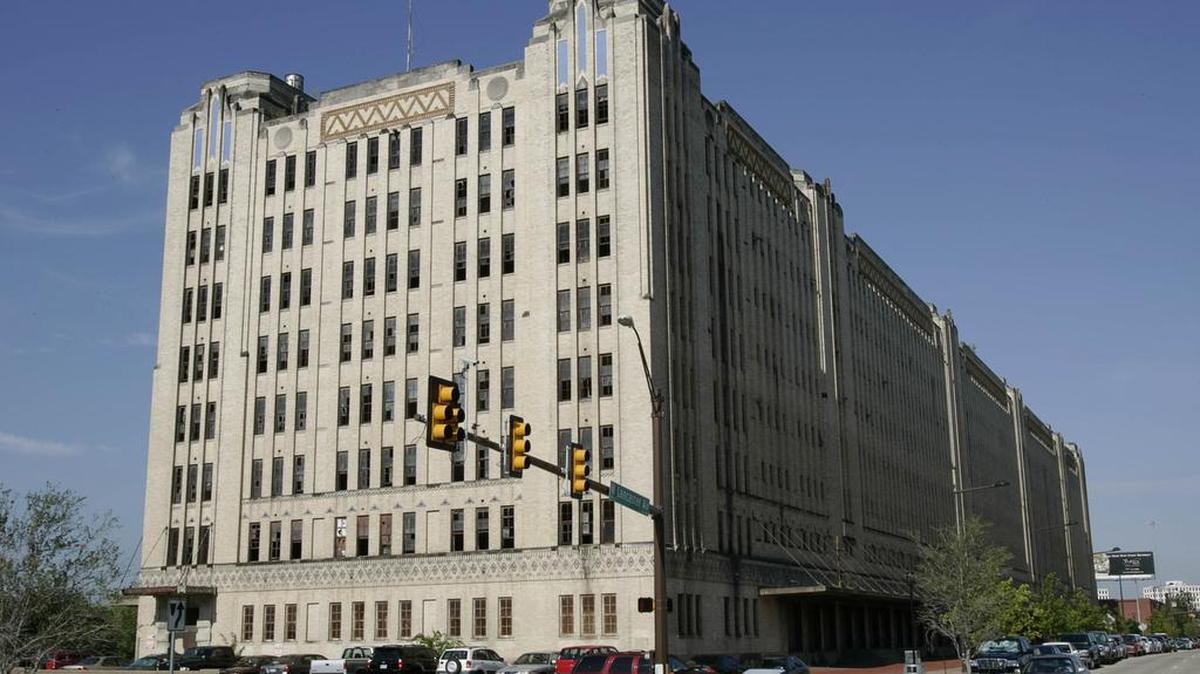 The warehouse, which is on Lancaster Avenue, has been in disrepair for many years.
