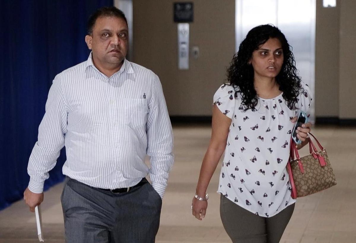 Knights Inn owner Anil Patidar, left, and his wife Hetal Patel, leave a meeting with Fort Worth City officials about code compliance and crime issues at his motel in west Fort Worth, Thursday, October 5, 2017.