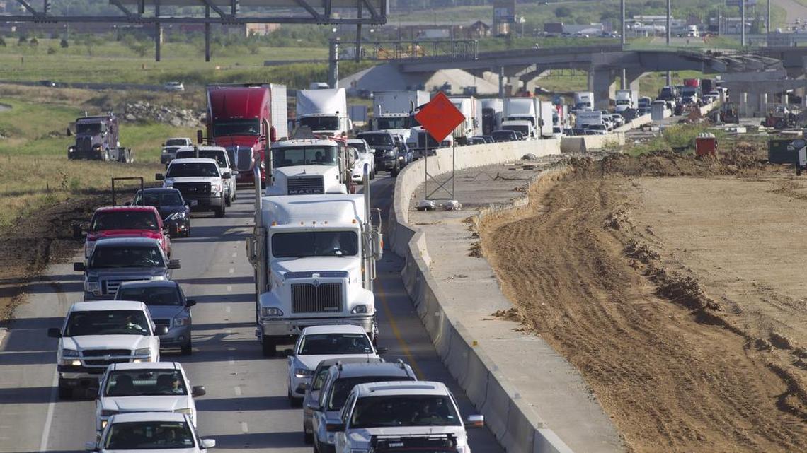 In this June 2016 photo, traffic was backed up on Interstate 35W near Western Center and Basswood and Meacham boulevards.