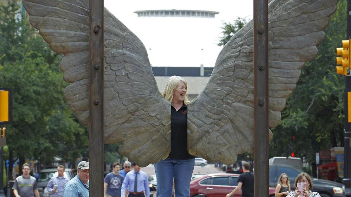 The Consul General of Mexico helped arrange the “Wings of the City” sculpture display last summer.