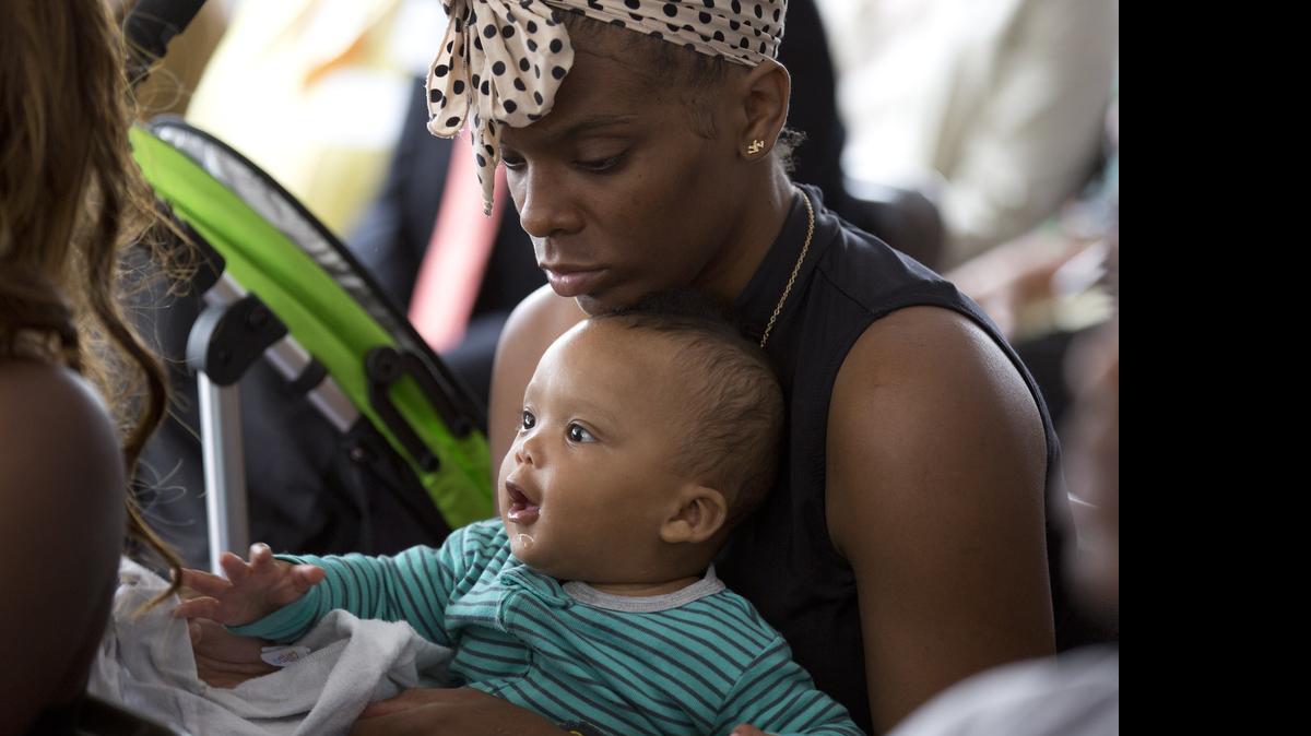 
Jiariona Napoleon and her son, James Lipscomb are clients at the Presbyterian Night Shelter, which announced plans Tuesday for its new women’s and children’s shelter.
