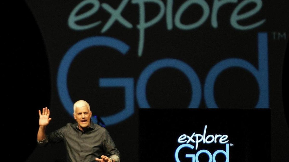 Pastor David Daniels delivers a sermon at the Pantego Bible Church, one of hundreds of DFW churches to participate in Explore God.