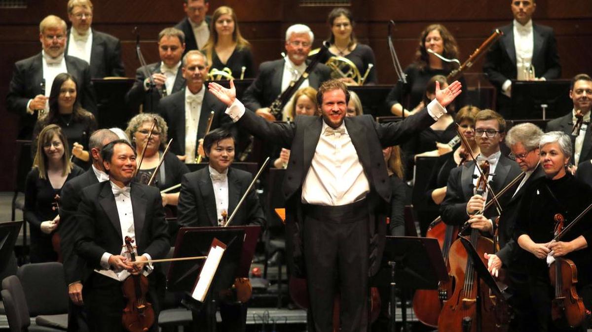 The Fort Worth Symphony Orchestra at Bass Hall earlier this year.