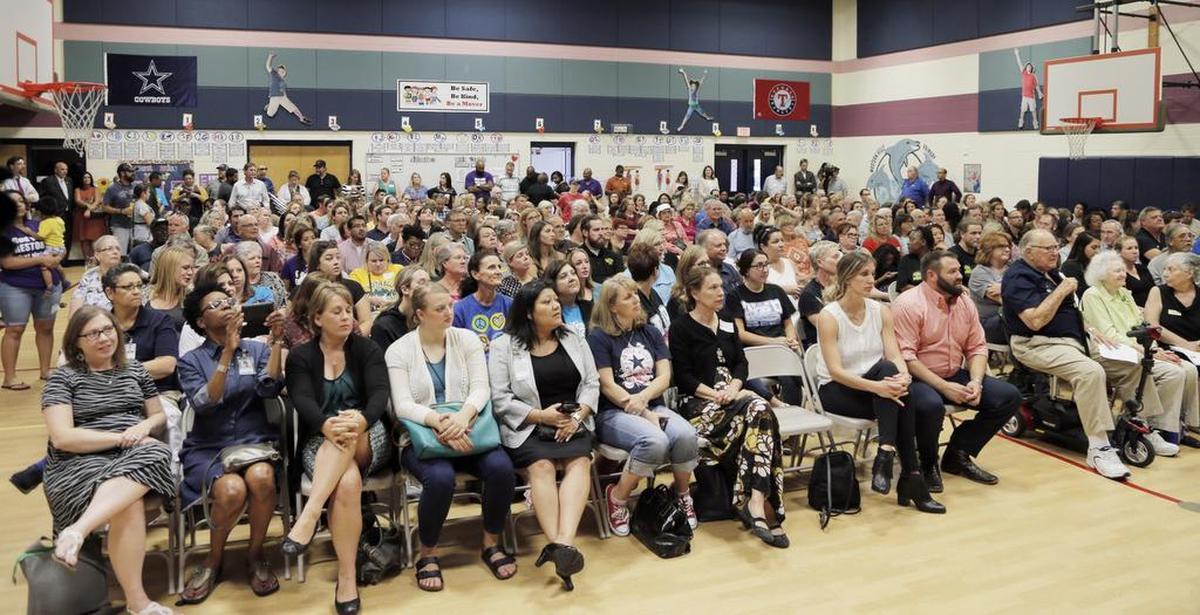 Hundreds of community members attended a Star-Telegram sponsored "Let's Talk About the Trail" meeting earlier this month at Western Hills Primary School in Fort Worth.