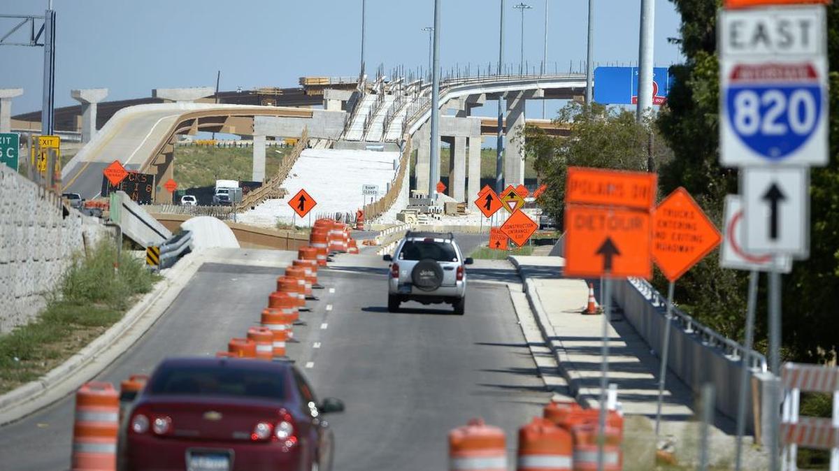 This area of Interstate 35W in north Fort Worth is among the most congested in the state of Texas.