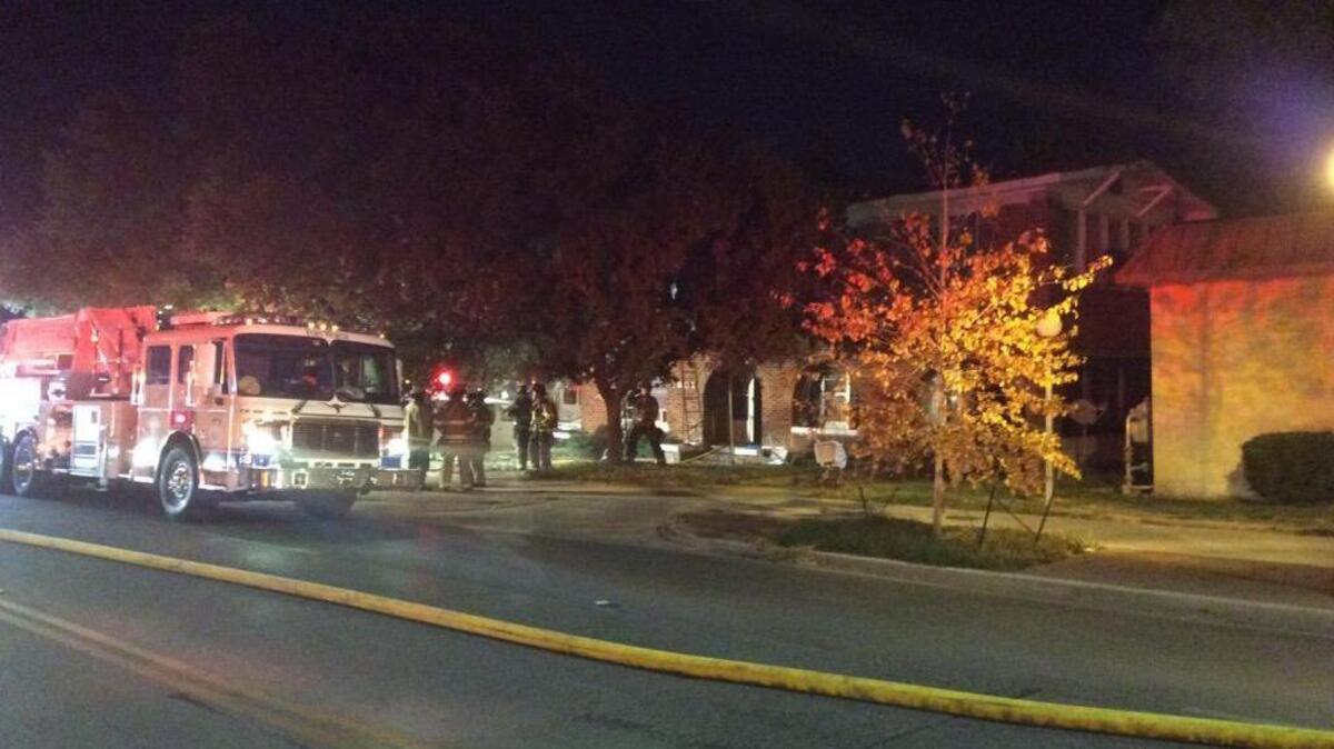 
Fort Worth firefighters put out a fire that displaced 15 residents of an apartment house at 1601 Hemphill St. Tuesday night.
