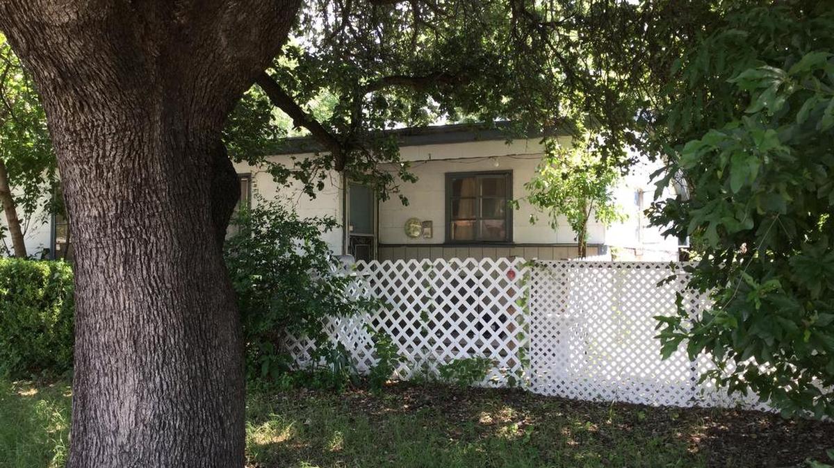 The duplex in the 2200 block of Robinwood where the body of William Brooks was discovered on Sunday.