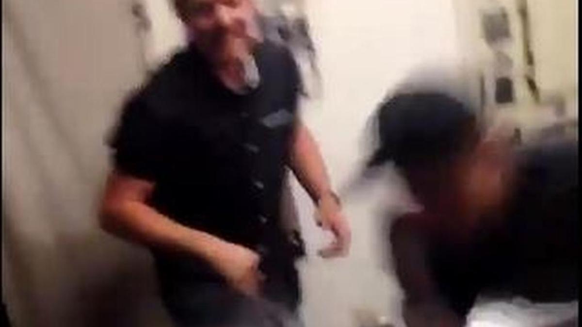 Screenshot from a video the Tarrant County district attorney’s office is investigating.