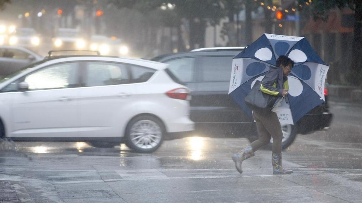 After a month of dry weather, rain could return later this week like in this file photo from June.