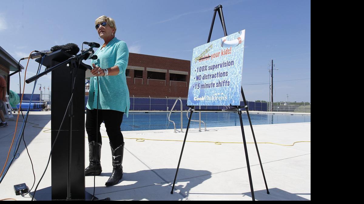
Fort Worth mayor Betsy Price and other city leaders joined to raise awareness about water and pool safety Wednesday.
