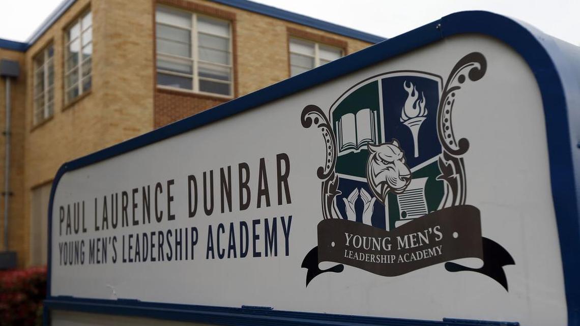 The Young Men’s Leadership Academy would be moved to the Dunbar High School campus site under a proposed bond program.