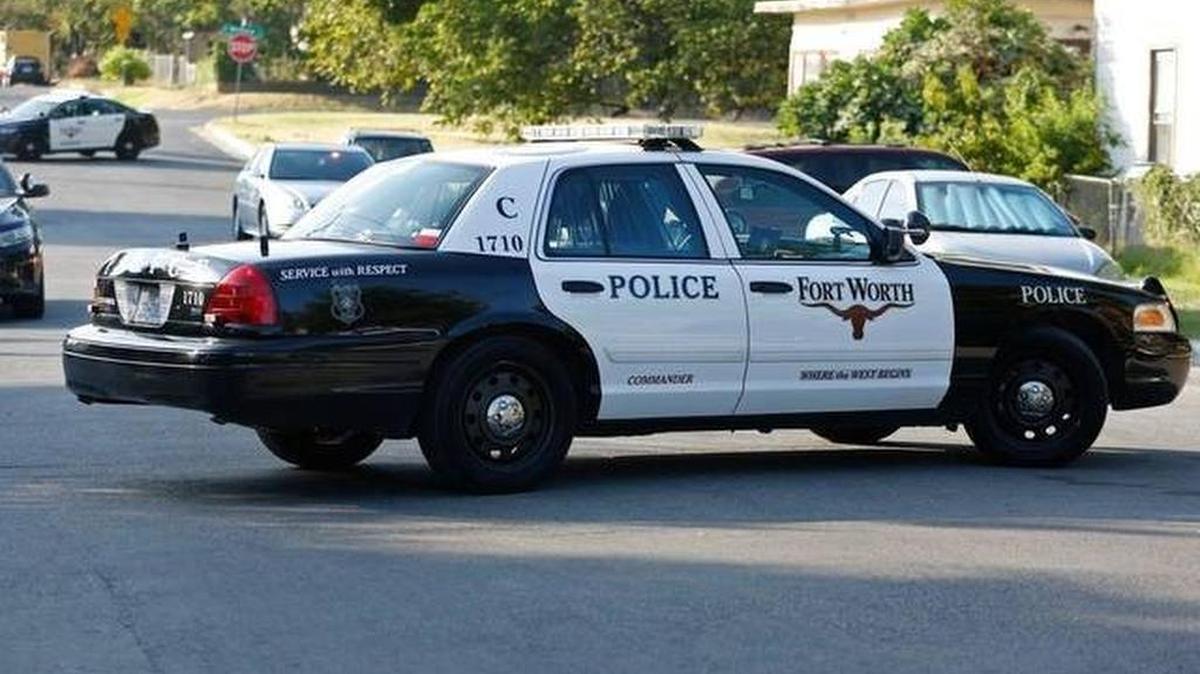 Fort Worth police were on the scene Sunday morning of a shooting in a Las Vegas trail neighborhood.