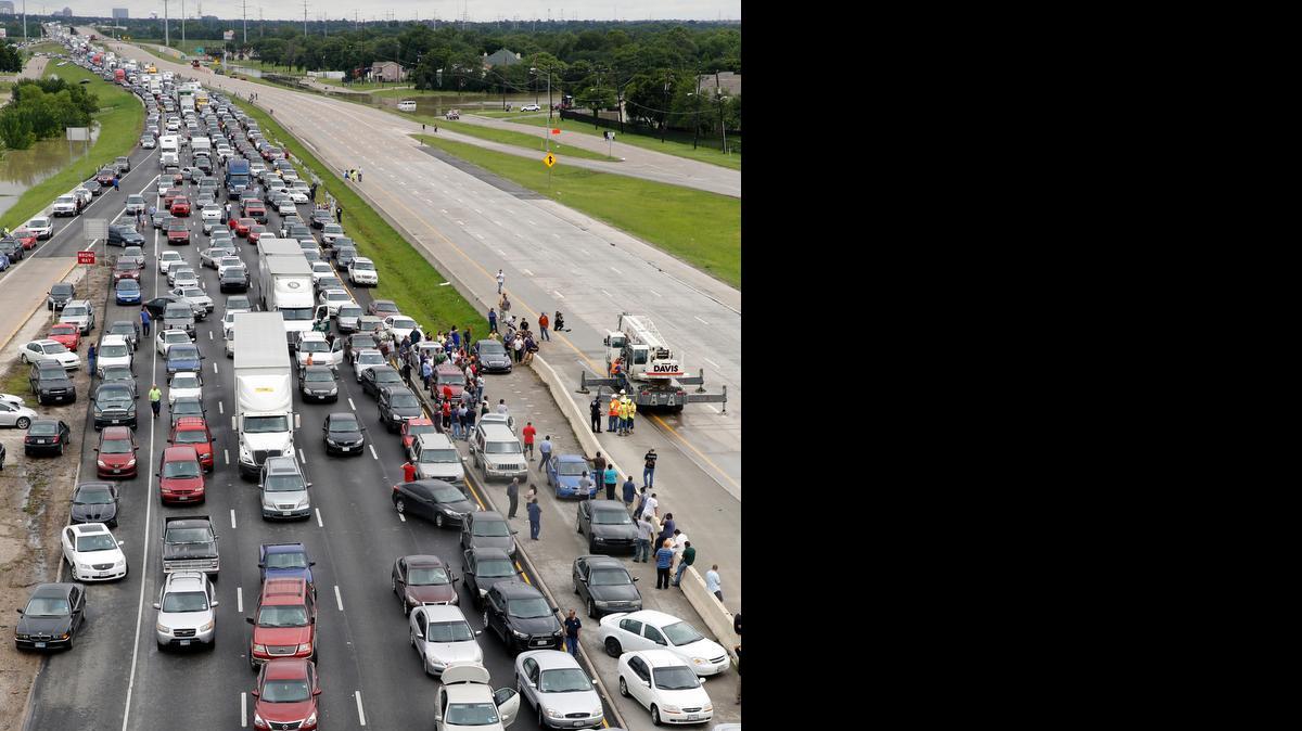 
Traffic came to a complete halt on Loop 12 near Interstate 30 in Irving after heavy rainstorms on Friday.
